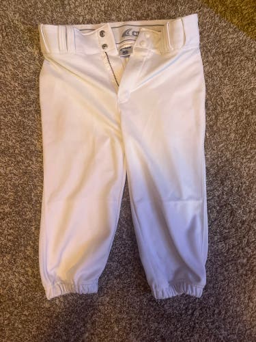 White Used Youth XL Champro Game Stirrup Pants