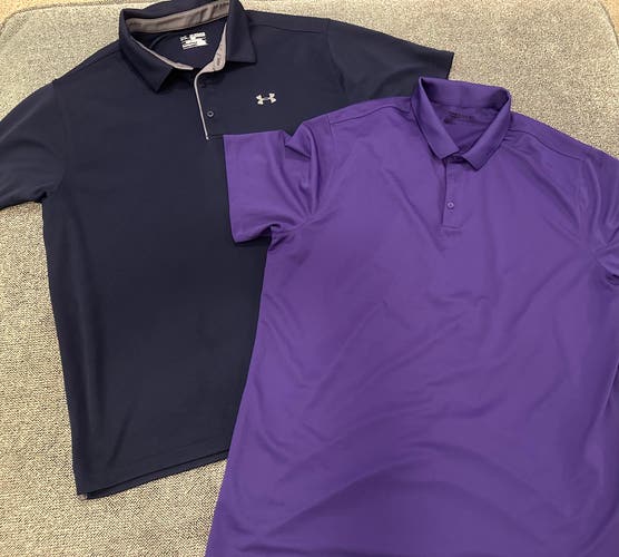 Nike golf and under armour polo size XXL