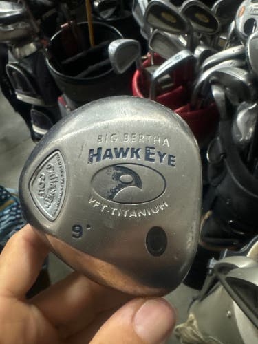 callaway hawk eye 9 Deg in right hand  Graphite