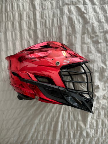 Chrome-Red Cascade S Helmet
