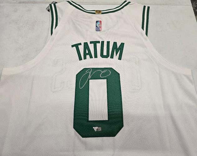 Boston Celtics JAYSON TATUM Signed Auto Autograph Authentic Game JERSEY WHITE