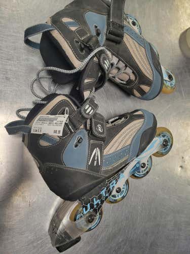 Used Ultra Wheels Abec3 Rollerblades Senior 8 Inline Skates - Rec And Fitness
