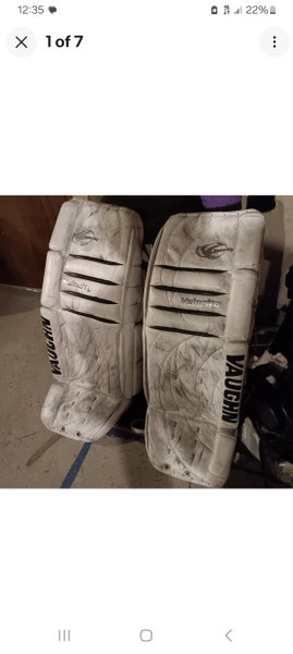 Used 35" Vaughn Velocity V2 Goalie Leg Pads