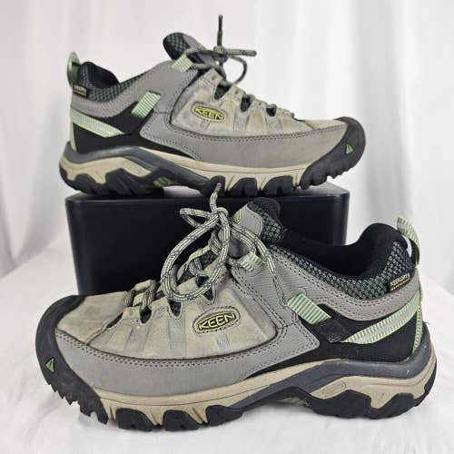 KEEN Women's Targhee III Low Outdoor Waterproof Hiking Shoes Gray Green Size 6