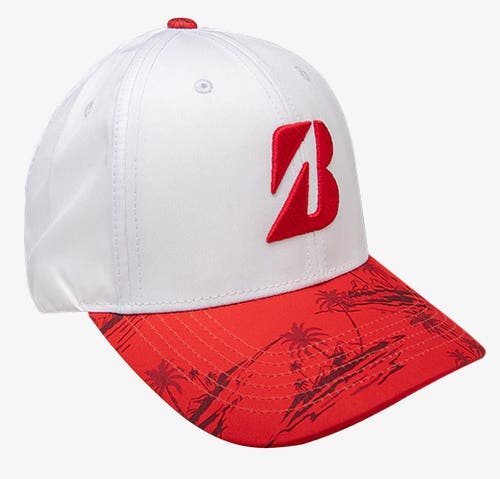 NEW Bridgestone Hawaiian Red Adjustable Golf Hat/Cap