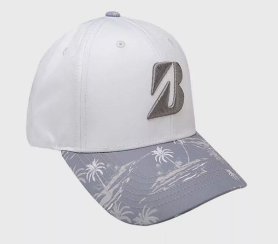 NEW Bridgestone Hawaiian Gray Adjustable Golf Hat/Cap
