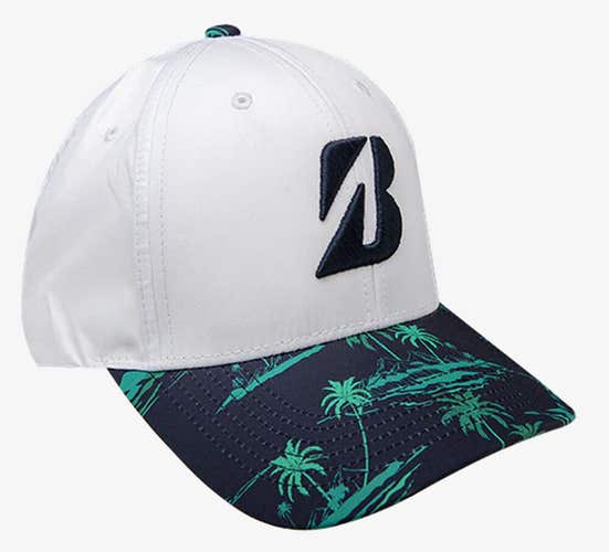 NEW Bridgestone Hawaiian Navy Adjustable Golf Hat/Cap