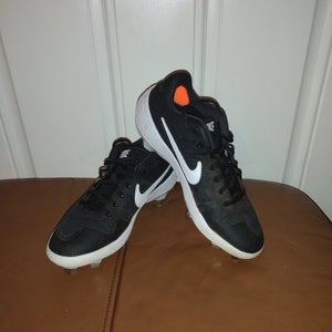 Black Adult New Men's Size 8.0 (Women's 9.0) Metal Nike Cleats