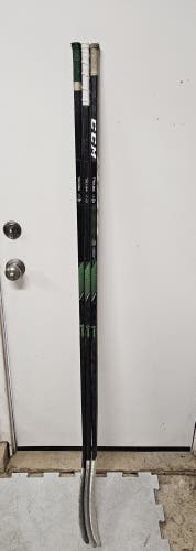 Used Senior CCM Right Handed P28 Pro Stock RibCor Trigger 4 Pro Hockey Sticks (3)