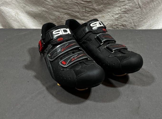 SiDI Genius 5 Fit Carbon Sole Road Bike Shoes w/Cleats EU 44 US 10.5-11 GREAT