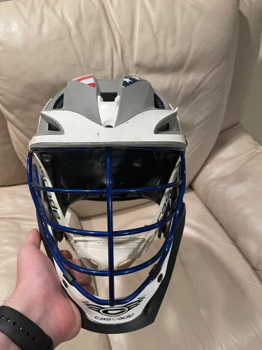 Gray Cascade S - Holes For Throat Guard Drilled - Can Remove Decals If Needed