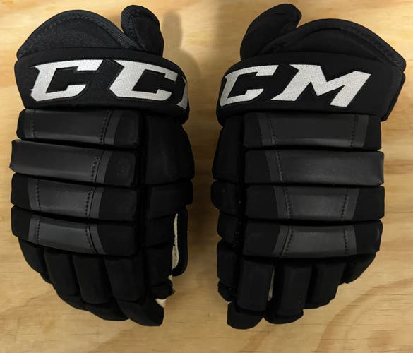 Used CCM HG97 size 14 black pro stock hockey gloves