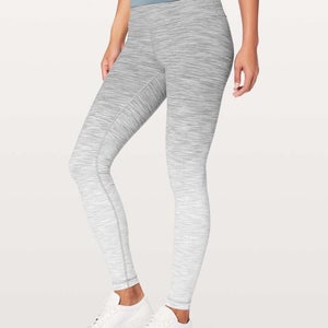 Lululemon Size 6 Wunder Under Hi-Rise Tight Ombre Melange 29" Space Dye Multi