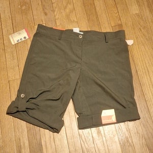 nwt weatherproof roll-up shorts womens 14 hiking quick dry moisture wicking