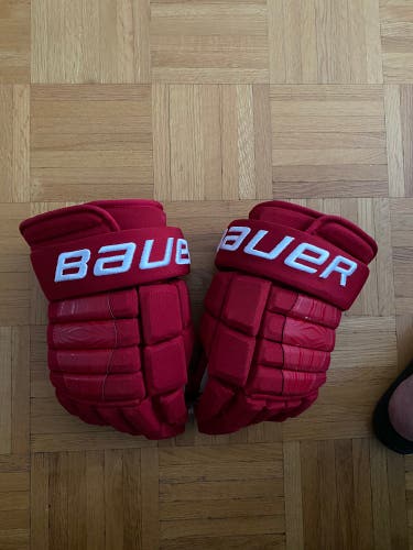 Pro Stock Detroit Red Wings Bauer Pro Series Pro Stock Gloves