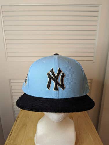 NWS New York Yankees Black And Blue New Era 59fifty 7 3/4 MLB
