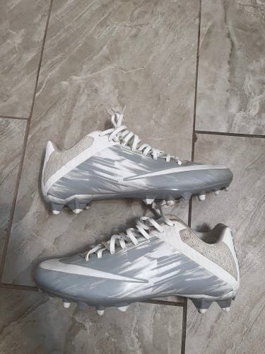 Nike Vapor Speed 2 Lacrosse Cleats -White/Grey Size 11