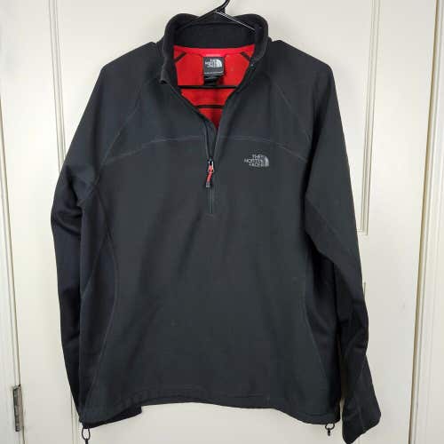The North Face 1/2 Zip Black Soft Shell Jacket Coat Pullover Men's Size: M
