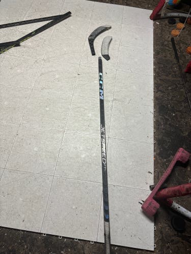 Used CCM Left Hand JetSpeed FT5 Pro Hockey Stick With Two Random Blades