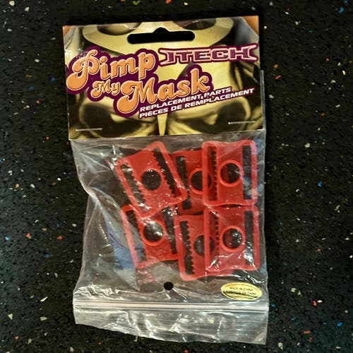 ITech Hockey Goalie “Pimp My Mask” Replacement Mask Clips (6 Pack)