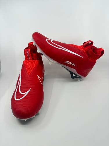 Nike Alpha Menace Elite 3 Red White Football Cleats CT6648-616 Men’s Size 10
