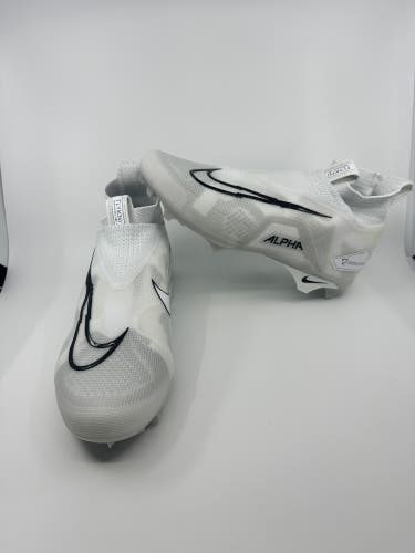 Nike Alpha Menace Elite 3 Football Cleats Mens Size 10 Platinum White CT6648-109