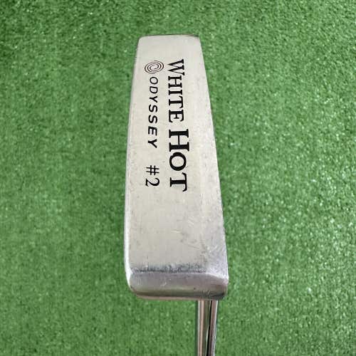 Odyssey White Hot 2 Blade Putter 35” Mens Right Handed WORN GRIP