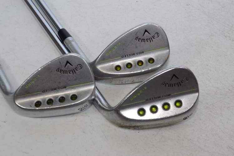 Callaway MD3 Milled Satin Chrome 50*,54*,60* Wedge Set Right Steel # 174513