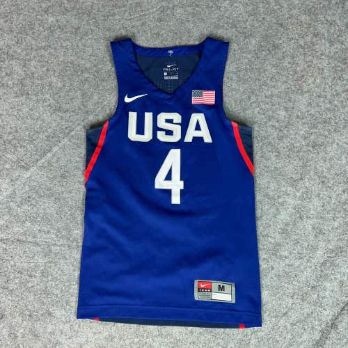 Steph Curry Youth Jersey Medium USA Olympics Blue Basketball Nike Team Kid Boys