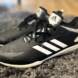 Adidas Brand New With Tag Black and White Metal Cleats Size 8 (mens)
