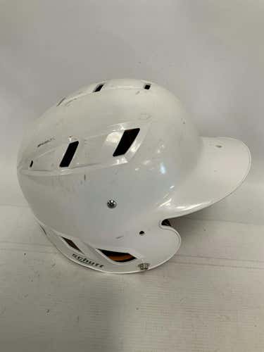 Used Schutt White Lg Baseball And Softball Helmets