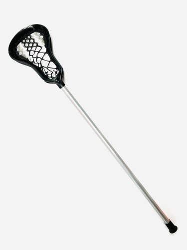 New Warrior Warp Head & STX Shaft 41" Complete Lacrosse Stick senior Black gray