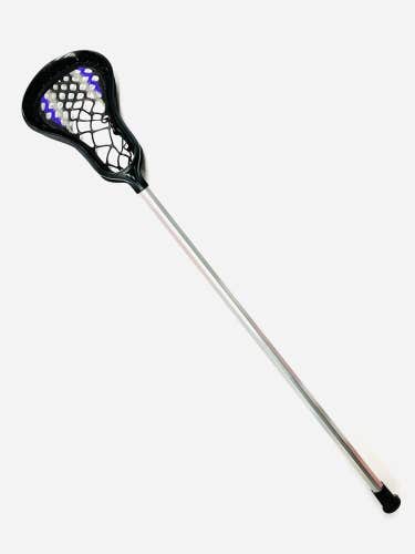 New Warrior Warp Head STX Shaft 41" Complete Lacrosse Stick senior Black Purple