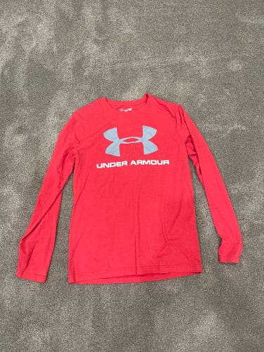 Red Men's Under Armour Shirt Small
