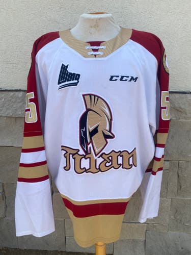CCM Acadie Bathurst Titans QMJHL Pro Stock Game Used Jerseys 8966