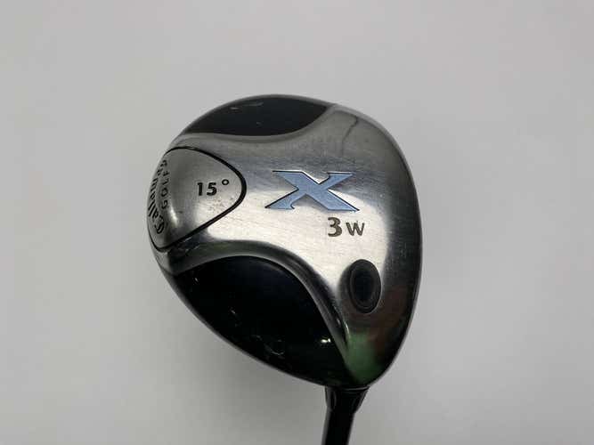 Callaway X 3 Fairway Wood 15* Fujikura Gems UltraLight Ladies Graphite Womens RH