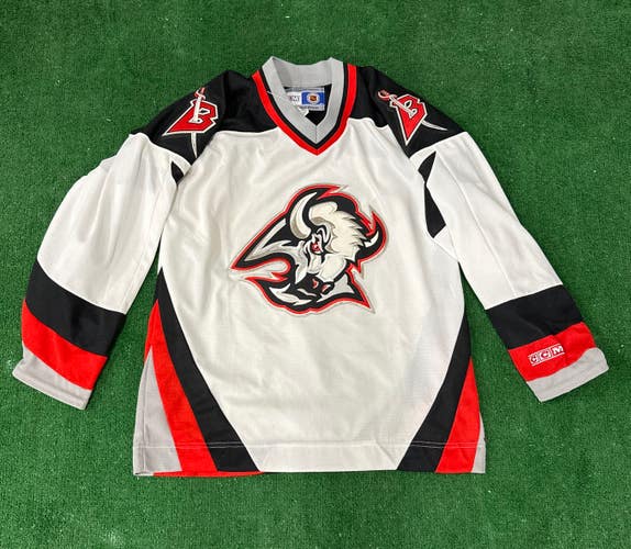 New Large Men's CCM Vintage Buffalo Sabres Jersey