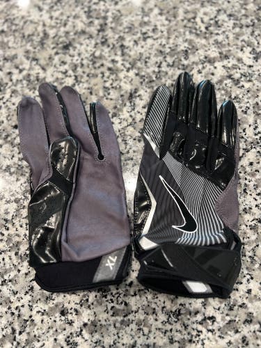 Mens Size XL Nike NFL Vapor Jet 4 Leather Black Football Gloves PGF433-100 NEW