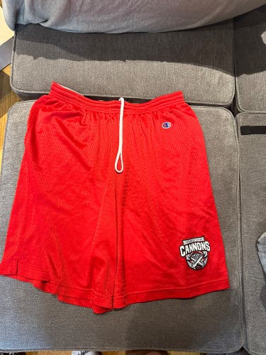 RARE TEAM ISSUED PLL Cannons Red Men's Champion Shorts
