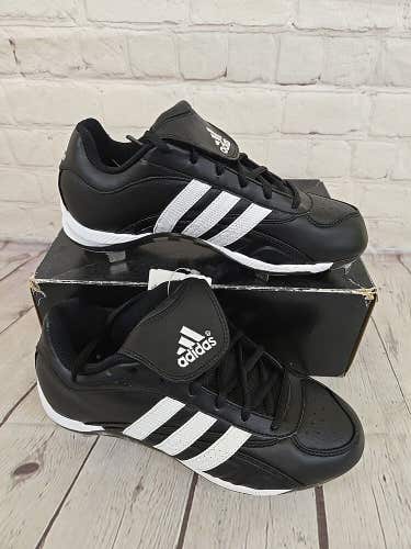Adidas 467533 Excelsior 5 Low Women's Softball Cleats Black White Silver US 6