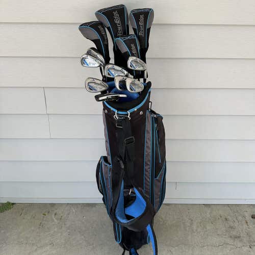 Tour Edge Bazooka 370 Complete Golf Set Driver Woods Hybrid Irons Putter Bag