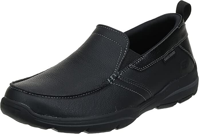 NIB Skechers Men's Harper Forde Slip On Shoes Black Size 10
