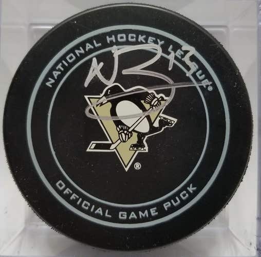 NICK BONINO Autographed Pittsburgh Penguins NHL Hockey Official GAME PUCK