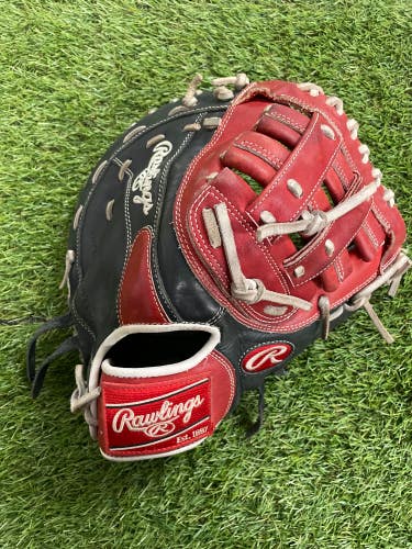 Red Used Rawlings BREAKOUT Right Hand Throw First Base Baseball Glove 12.5"