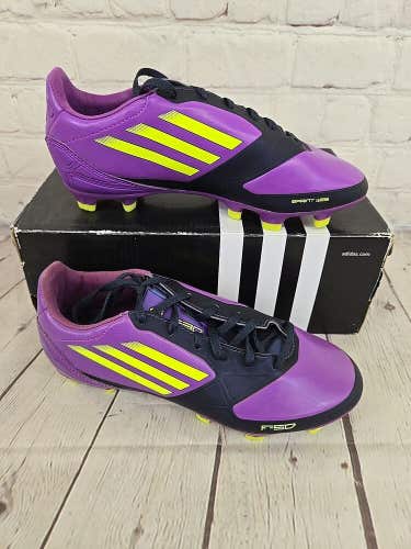 Adidas V23934 F30 TRX FG Women's Soccer Cleats Ultra Purple Yellow New Navy US 5