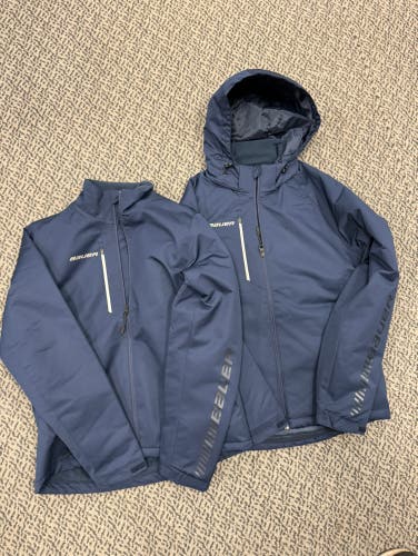 2-Pack Bauer Navy Team Heavyweight/Team Midweight jackets