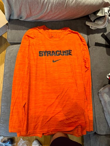 RARE TEAM ISSUED Syracuse Lacrosse Nike Long Sleeve Shirt