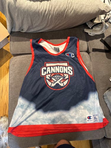 RARE TEAM ISSUED GAME WORN PLL Cannons Blue XL Champion Jersey