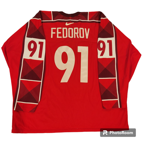 TEAM RUSSIA FEDOROV NIKE JERSEY SIZE 56 MADE IN CANADA