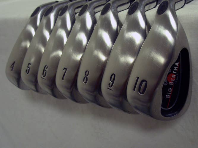 Callaway Big Bertha 2004 Irons Set 4-PW (STEEL, UNIFLEX) '04 Golf Clubs